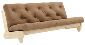 Sofa rozkładana z brązowym pokryciem Karup Design Fresh Natural/Mocca