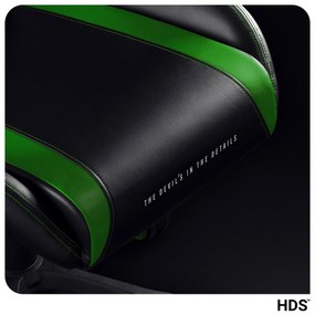 Fotel gamingowy Diablo X-Horn 2.0 Normal Size, czarno-zielony