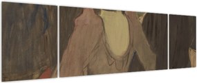 Obraz - Henri de Toulouse-Lautrec, La Goulue and Her Sister, reprodukcje (170x50 cm)