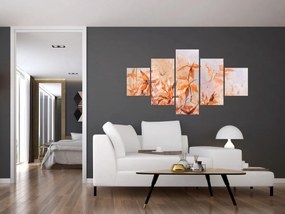 Obraz - Malowane kwiaty (125x70 cm)