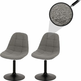 Krzesło do jadalni MCW-A60 (zestaw 2 sztuk),  szary