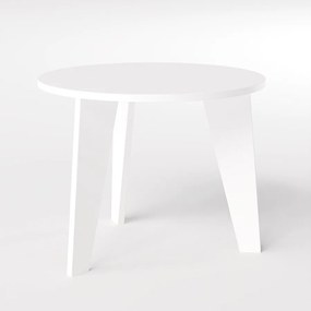 Stół okrągły ROSE Ø90 cm do kuchni, salonu, jadalni Biały