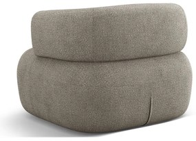 Jasnoszary fotel z materiału bouclé Jenny – Micadoni Home