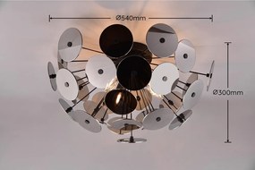 Lampa sufitowa w kolorze matowej czerni Discalgo – Trio