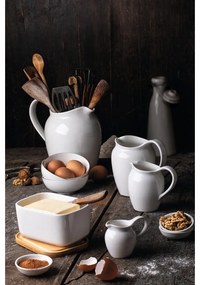 Biała porcelanowa maselniczka z drewnianą pokrywką Maxwell &amp; Williams Basic