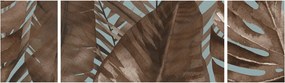 Obraz - Liście palmowe, akwarela (170x50 cm)