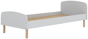 Pojedyncze skandynawskie łóżko z materacem 90x200cm - Inver 4X