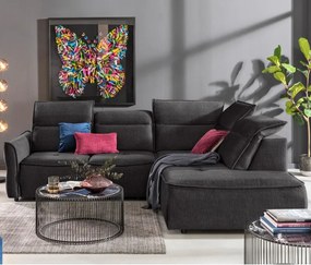 Narożnik MURILLO L z elektryczną regulacją siedziska Prawostronny w tkaninie VOGUE 16 WERSAL