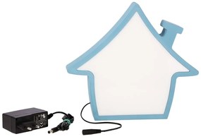 Niebieska lampka dziecięca House – Candellux Lighting