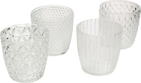 Świeczniki Altare 4szt. clear