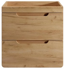 Szafka pod umywalkę wisząca naturalna - 60 cm - ARUBA