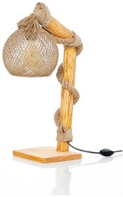 Beżowo-naturalna lampa stojąca (wysokość 50 cm) Canata – Opviq lights