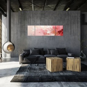 Obraz - Różowa abstrakcja (170x50 cm)