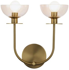 Alora Mood ALM-SYLVIA-2WB-BG-CL - Kinkiet SYLVIA 2xE14/40W/230V złoty