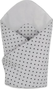 Bellatex Rożek dziecięcy Gwiazdki szary, 75 x 75 cm