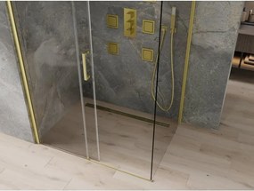 Mexen Omega kabina prysznicowa rozsuwana 120 x 80 cm, transparent, złota - 825-120-080-50-00