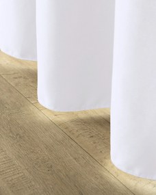Zasłona na taśmie marszczącej biała aksamitna 140 x 280 cm 1 szt.