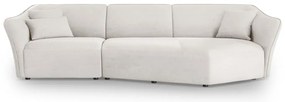 Biały narożnik z materiału bouclé Tokyo – Cosmopolitan Design