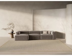 Brązowy narożnik (lewostronny/z szezlongiem) Bergano – Cosmopolitan Design