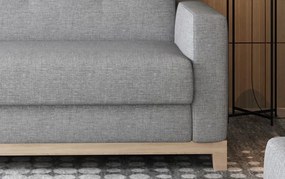 Szara 3-osobowa sofa SELENE, rozkładana