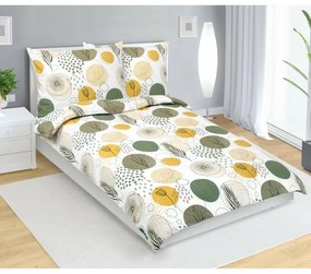 Bellatex Pościel flanelowa Koła, 140 x 220 cm, 70 x 90 cm