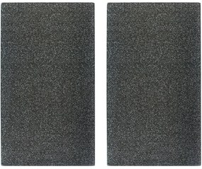 Szklane płyty ochronne ANTHRACITE GRANIT na kuchenkę – 2 sztuki, ZELLER
