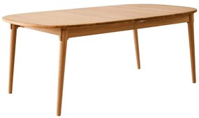 Rozkładany stół z dodatkowym blatem z litego drewna dębowego 106x184 cm Miro – Hammel Furniture