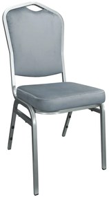 Krzesło Vega tkanina Welur bankietowe konferencyjne stelaż metalowy