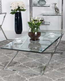 Ława Flavio silver 130x70x41cm