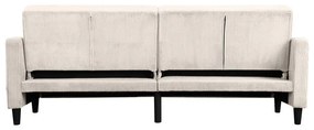 Biała sztruksowa rozkładana sofa 82 cm Hartford – Støraa