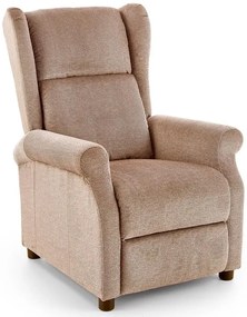 Beżowy rozkładany fotel uszak wypoczynkowy - Nika