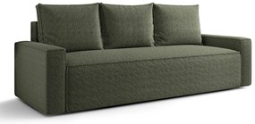 Zielona sofa rozkładana z pojemnikiem C4-Z80