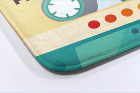 Dywanik łazienkowy antypoślizgowy Dywanik łazienkowy antypoślizgowy Kaseta Retro