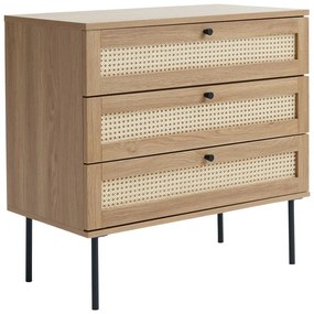Niska komoda w dekorze dębu w naturalnym kolorze 80x75 cm Pensacola – Unique Furniture