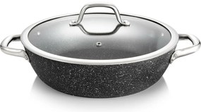 Tescoma Patelnia głęboka z pokrywką PRESIDENT Stone, 28 cm, 28 cm