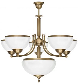 Mosiężny żyrandol R-S6A