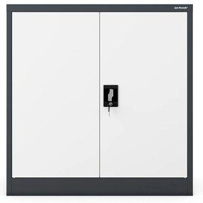 Szafka na akta osobowe BEATA, 900 x 930 x 400 mm, antracytowo-biała