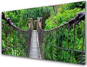 Panel Szklany Zabytkowy Most w Cieniu Drzew