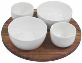 Półmisek z ceramicznymi miseczkami TAPAS