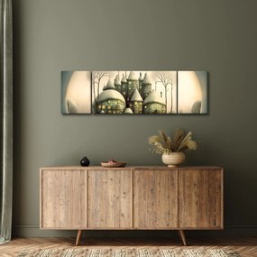 Obraz - Bajkowe domki (170x50 cm)