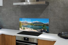 Szklany Panel Góry jezioro