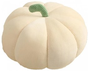 Poduszka dekoracyjna w kształcie dyni PUMPKIN 35 cm, kremowa