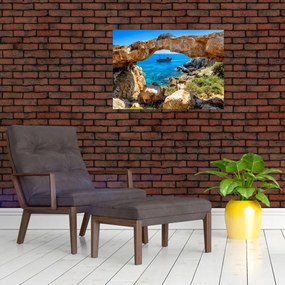 Obraz na szkle - Cape Greco (70x50 cm)