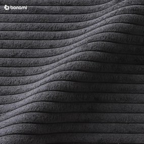 Antracytowy sztruksowy szezlong (prawostronny) Chic Charlotte – Miuform