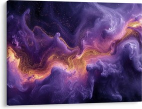 Obraz - Fioletowa Mgławica (70x50 cm)