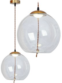 Lampa LED Sufitowa Wisząca Szklana APP446-CP