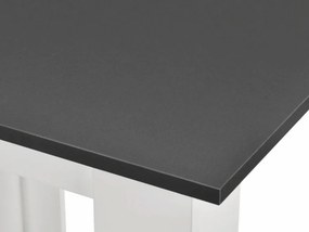 Czarny stół jadalny z białymi nogami MADO 120x80