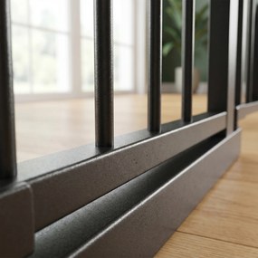 PawHut Bramka ochronna do drzwi Bramka zabezpieczająca na schody Bramka dla psów Osłona dla zwierząt Stal | Aosom PL