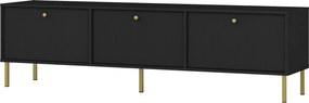 Szafka RTV stojąca TORINO 180 cm do Salonu pod Telewizor - Grafit
