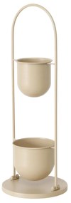 Kwietnik metalowy CAMILIO, beżowy, wys. 75 cm